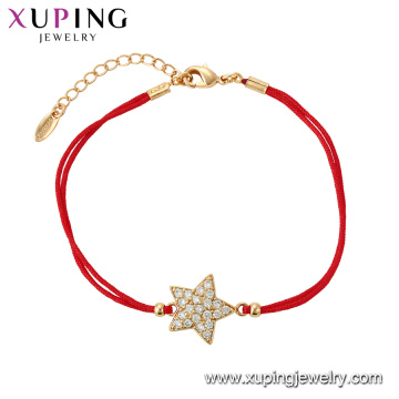 75561 Xuping Jewelry 18K gold color elegant bracelet with star shape